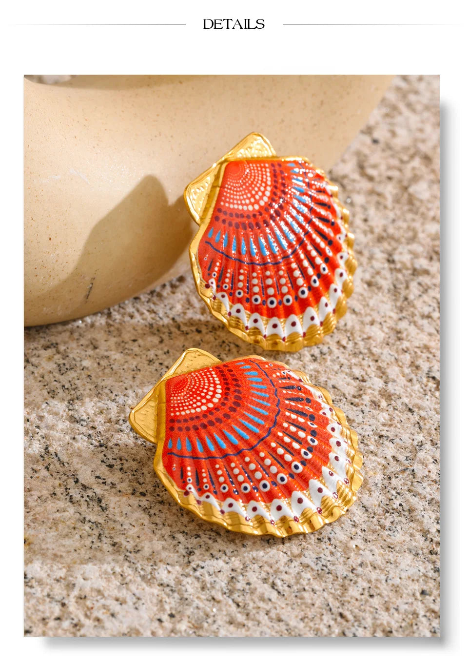 Coastal Shell Earrings Set