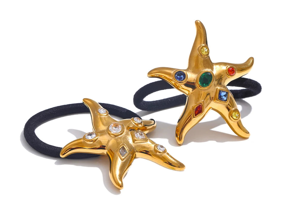 Gem Starfish Hair Tie