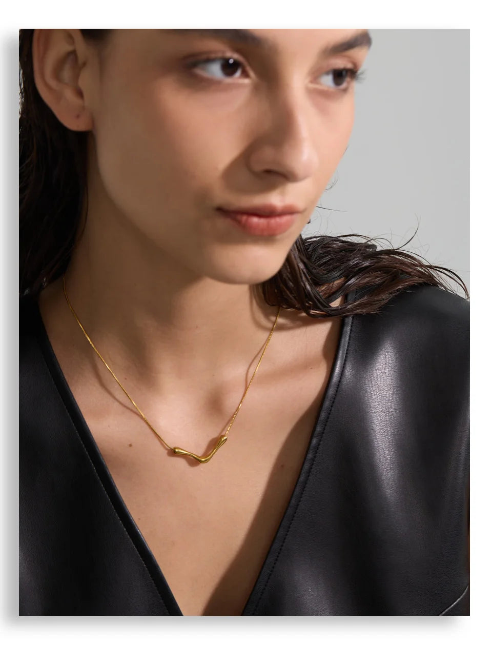 Sculpted Wave Necklace