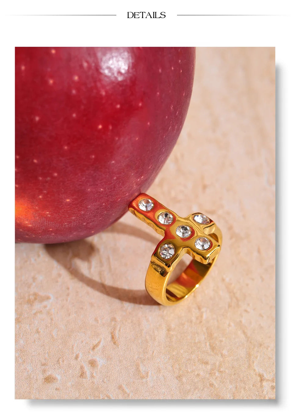 Pavé Cross Ring