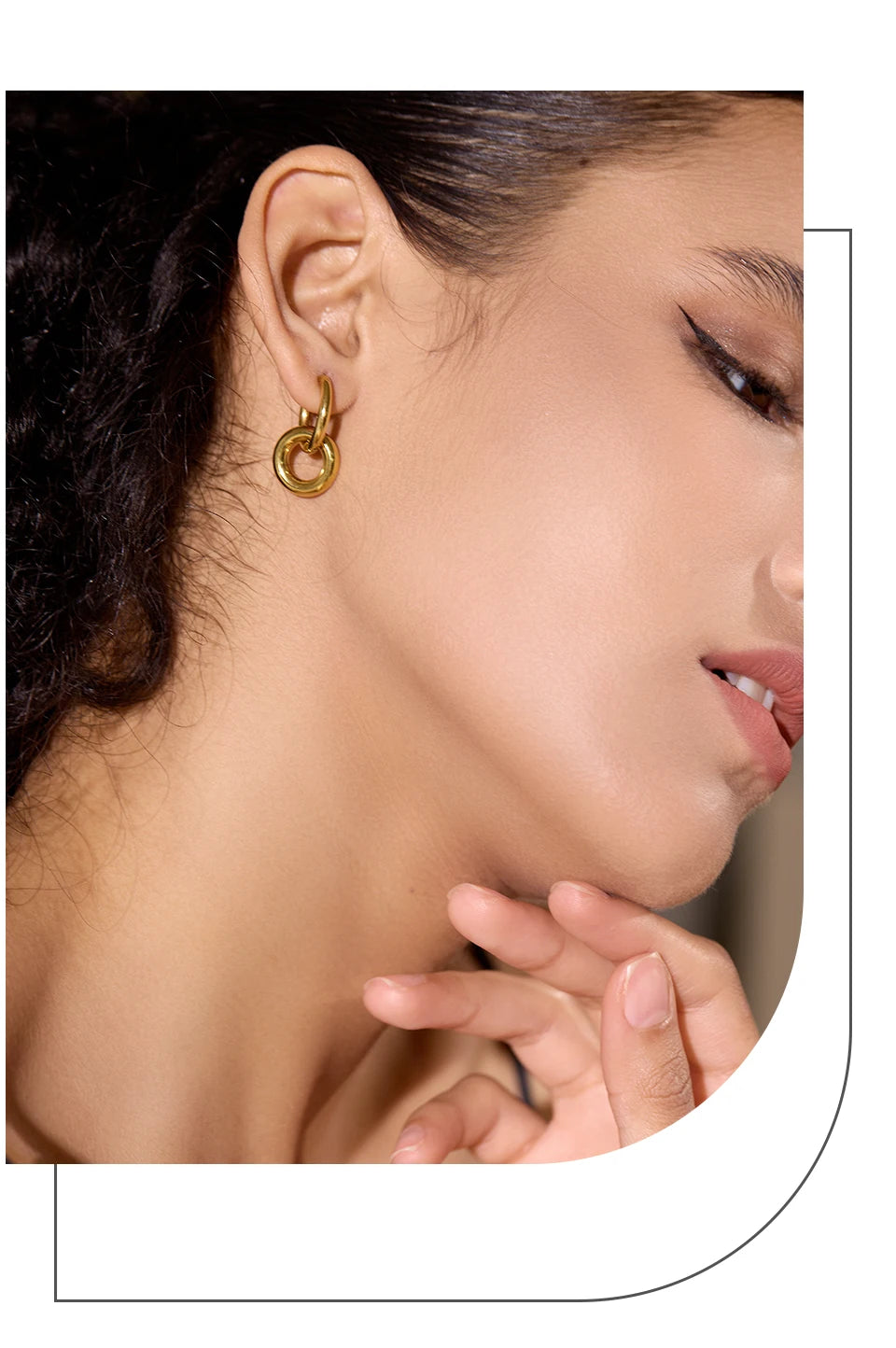 Double-Link Drop Earrings