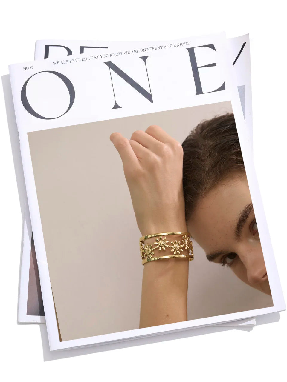 Golden Bloom Cuff Bracelet
