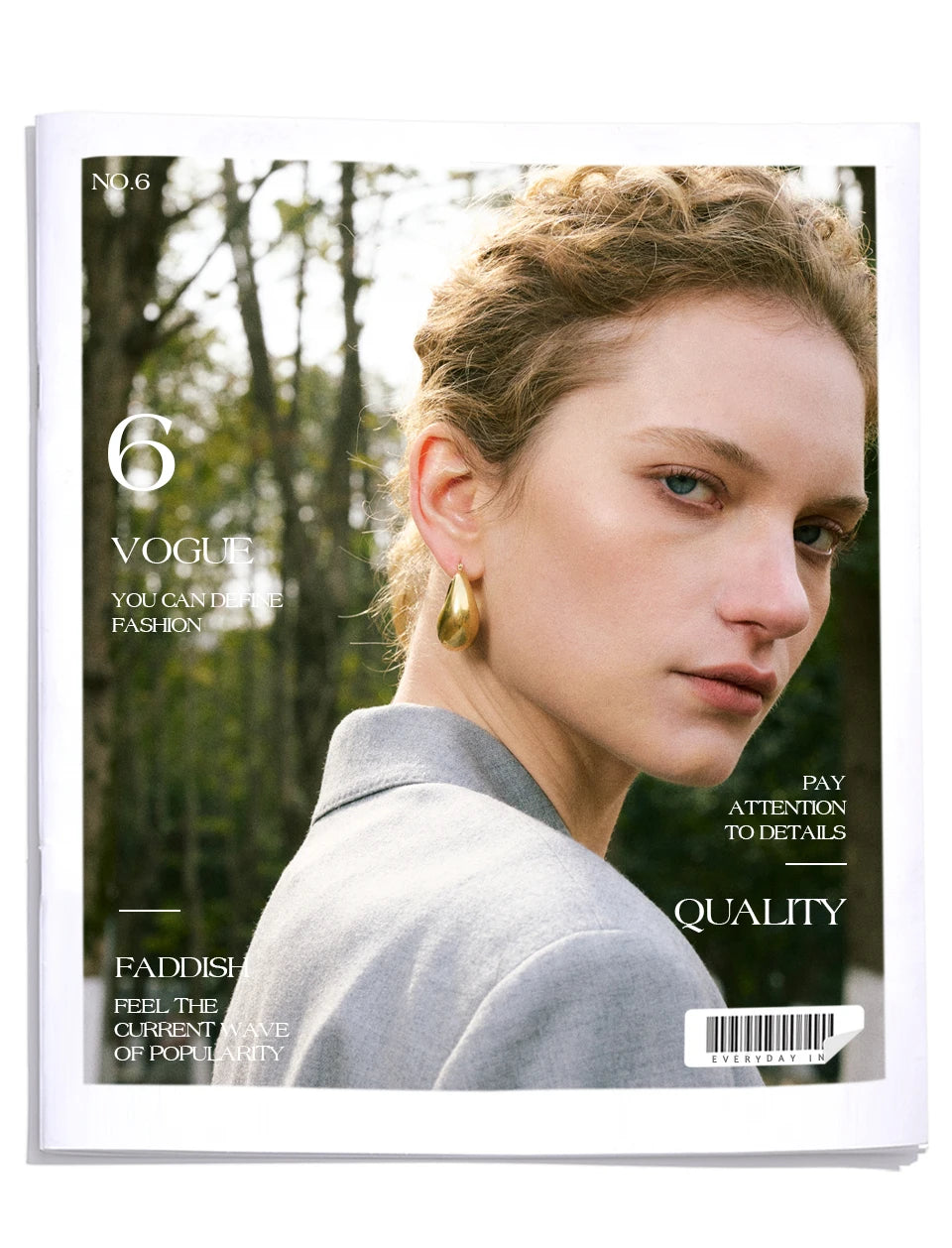 Sculptural Teardrop Hoops
