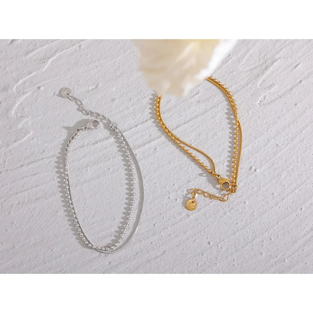 Unisex Golden Link Bracelet