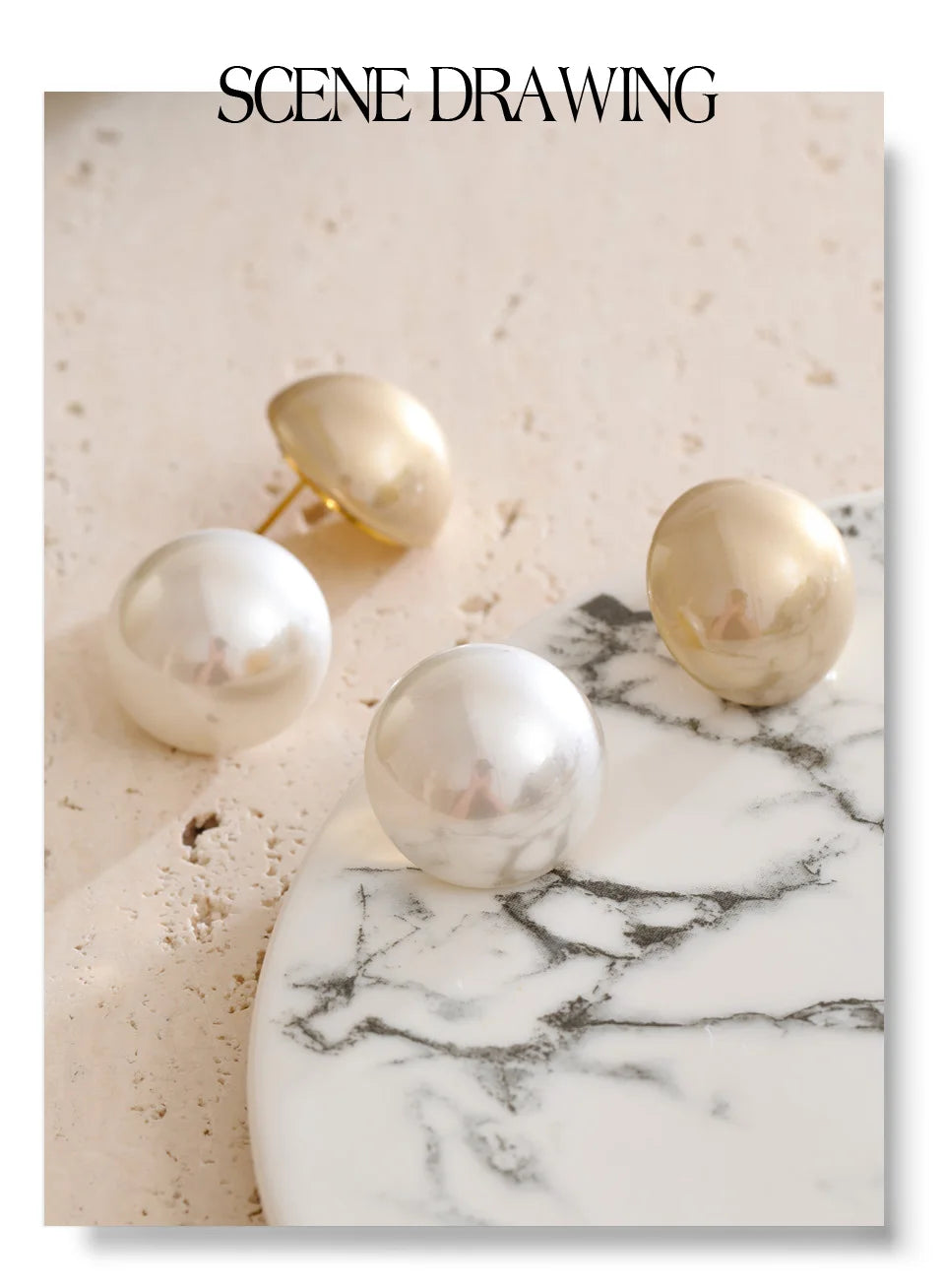 Classic Pearl Stud Earrings