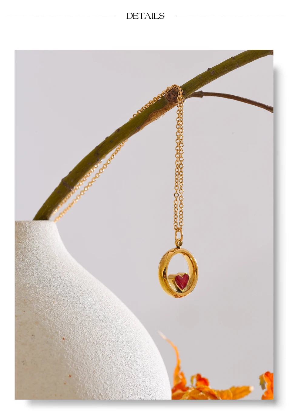 Mini Stone Pendant Necklace