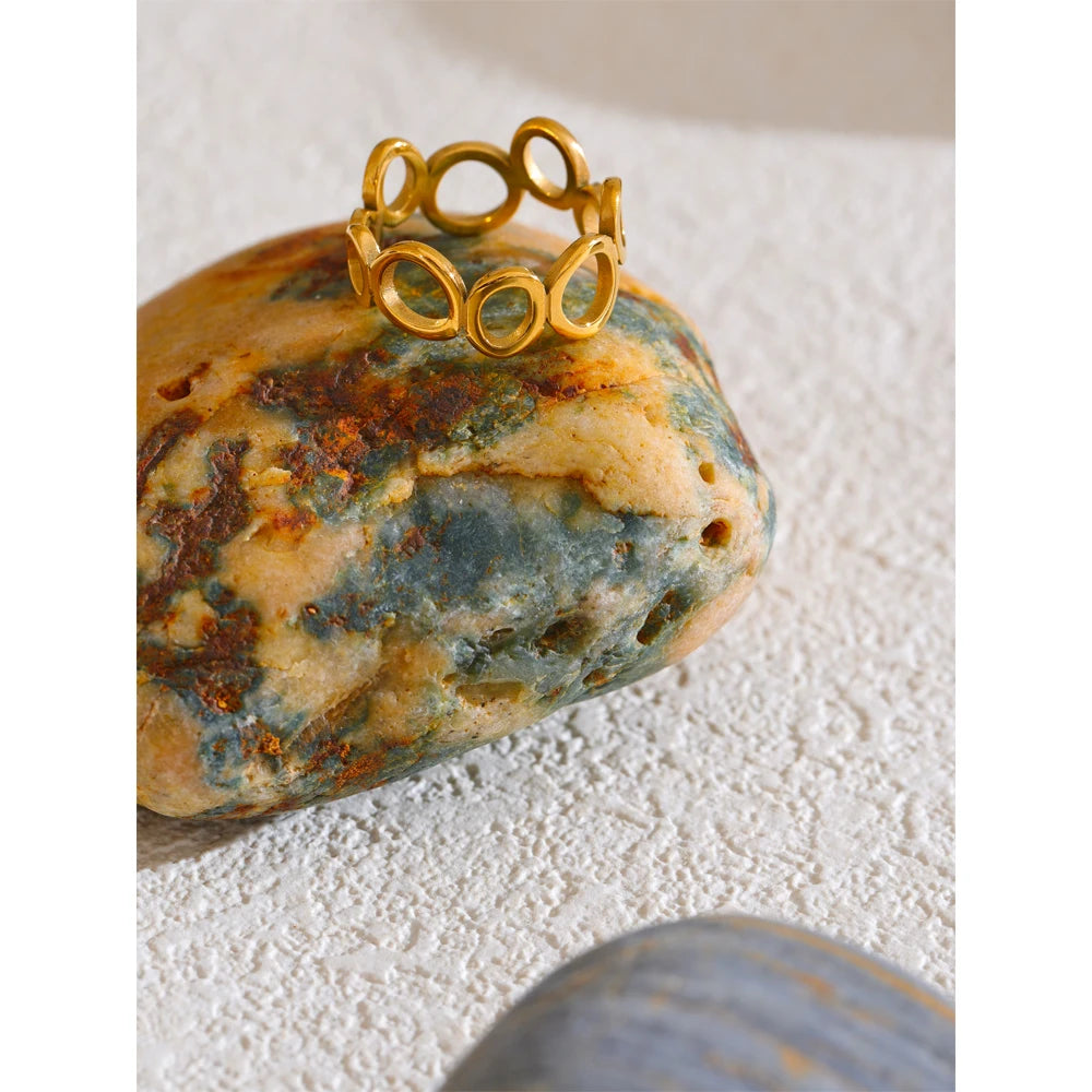 Sculpted Circle Ring