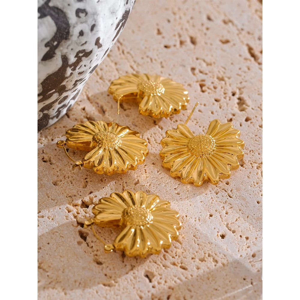 Flower Stainless Hoops