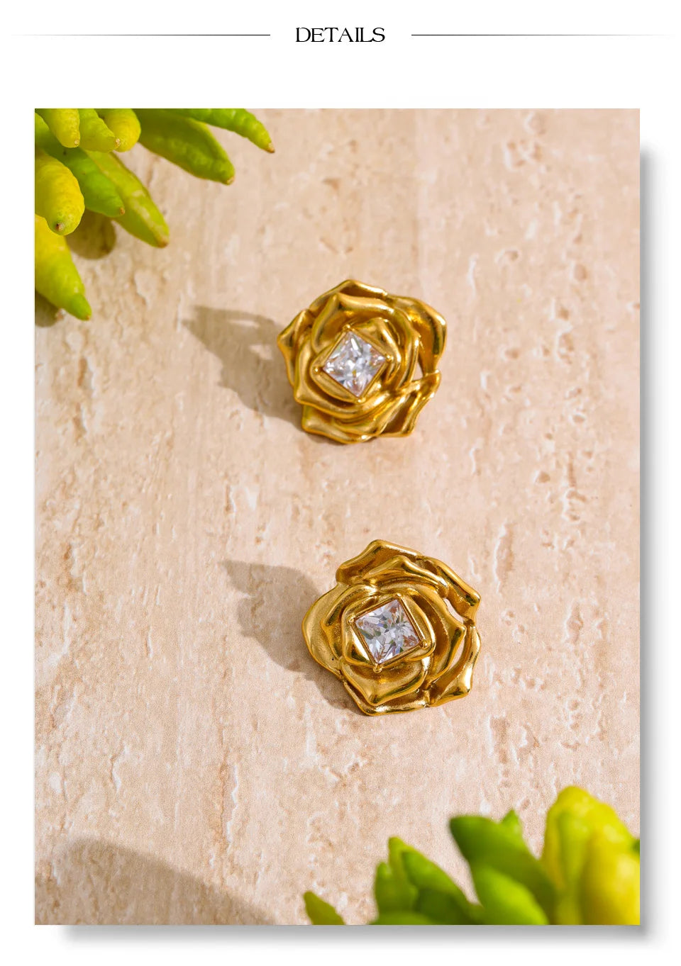 Rose Crystal Jewelry Set