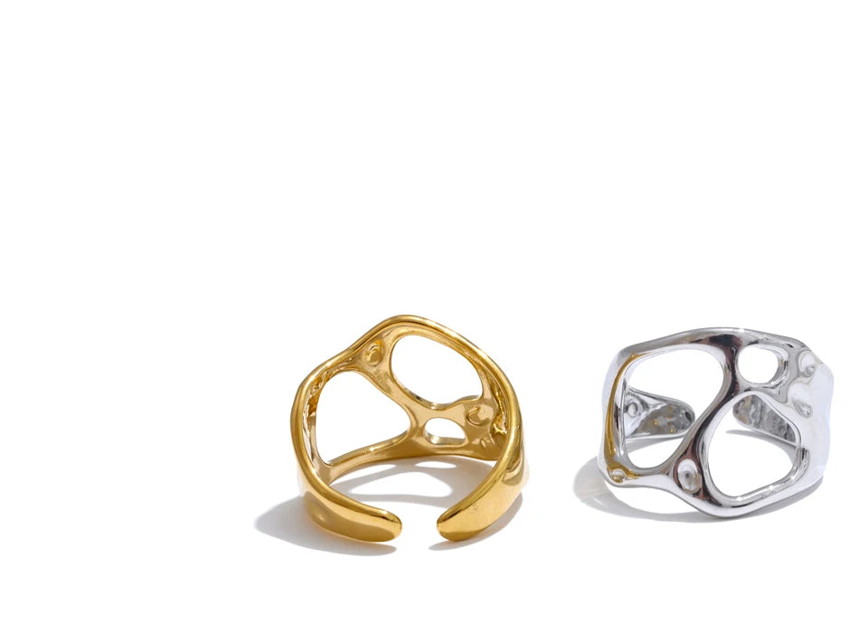 Organic Open Gold Ring