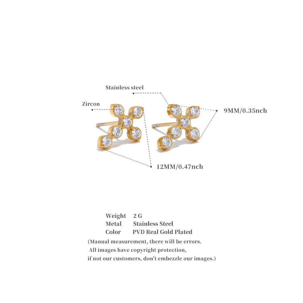 Divine Cross Studs