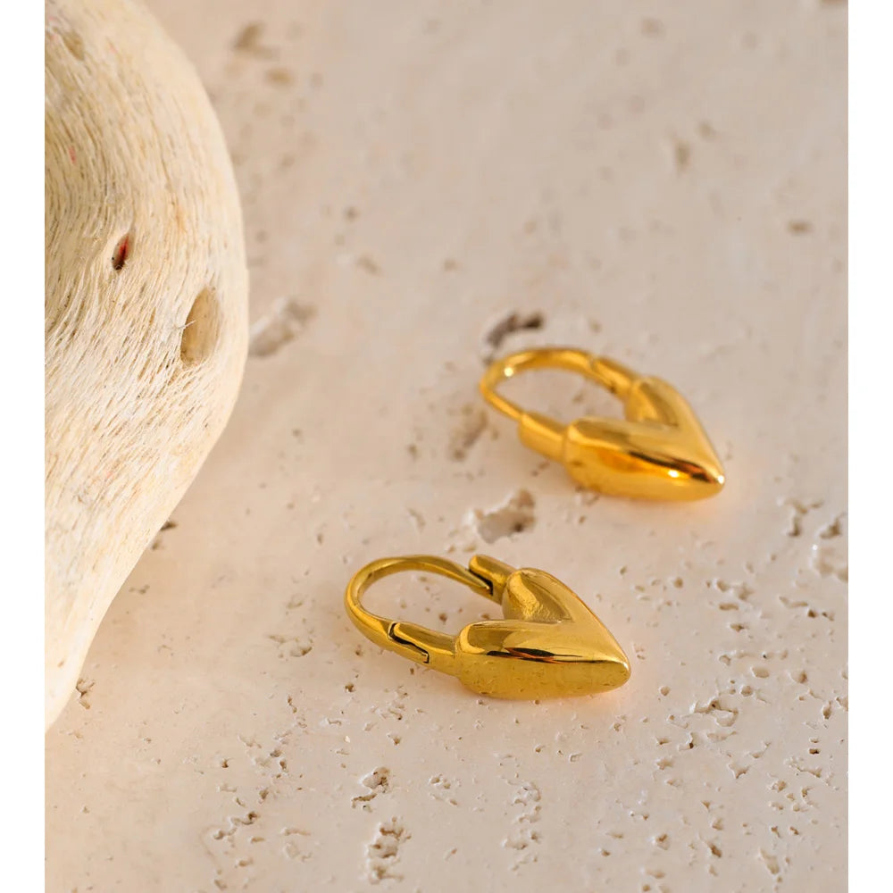 Heart Drop Earrings