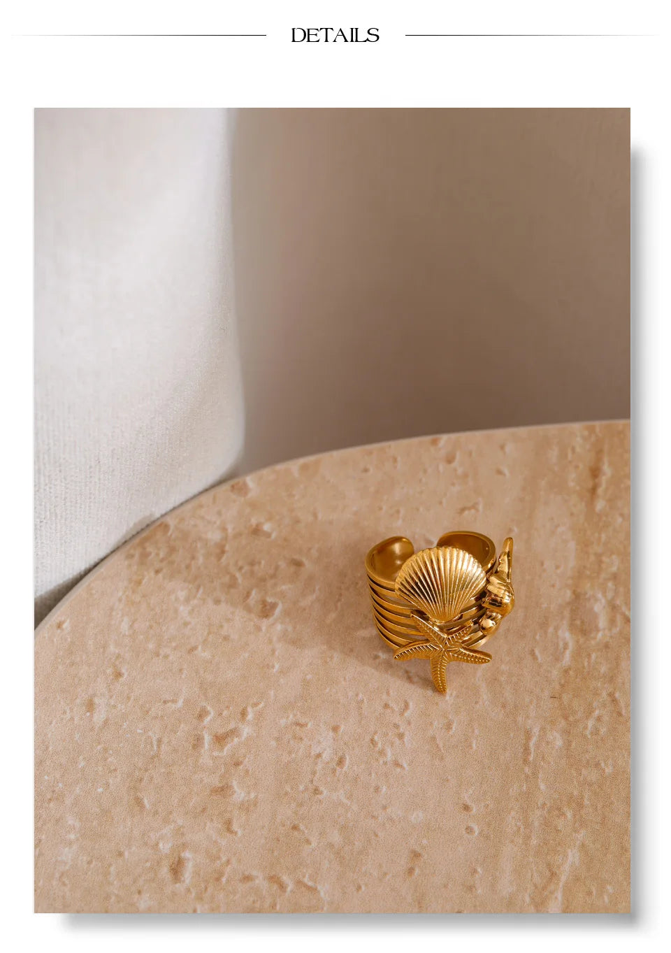 Starfish Statement Ring