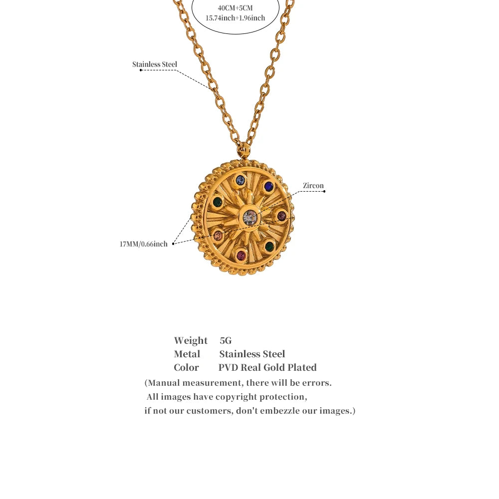 Celestial Medallion Necklace