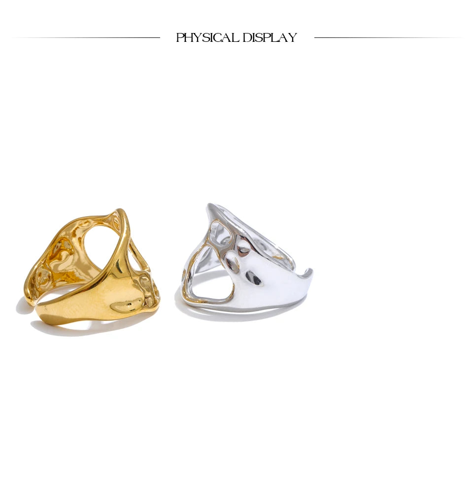 Organic Open Gold Ring