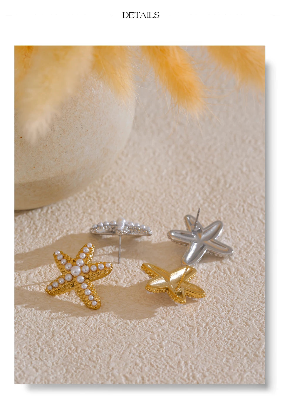 Pearl Star Earrings