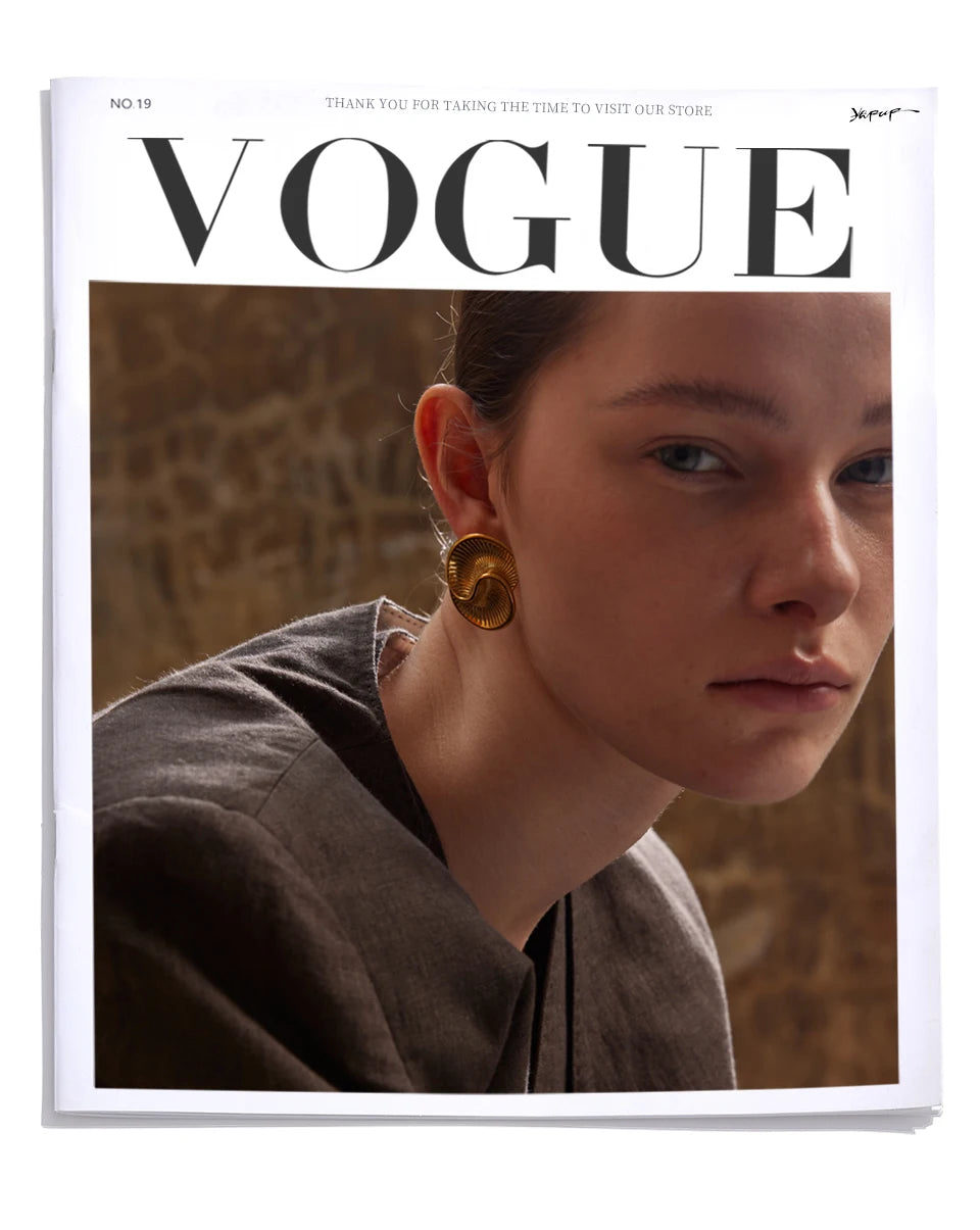 Shell-Inspired Spiral Studs