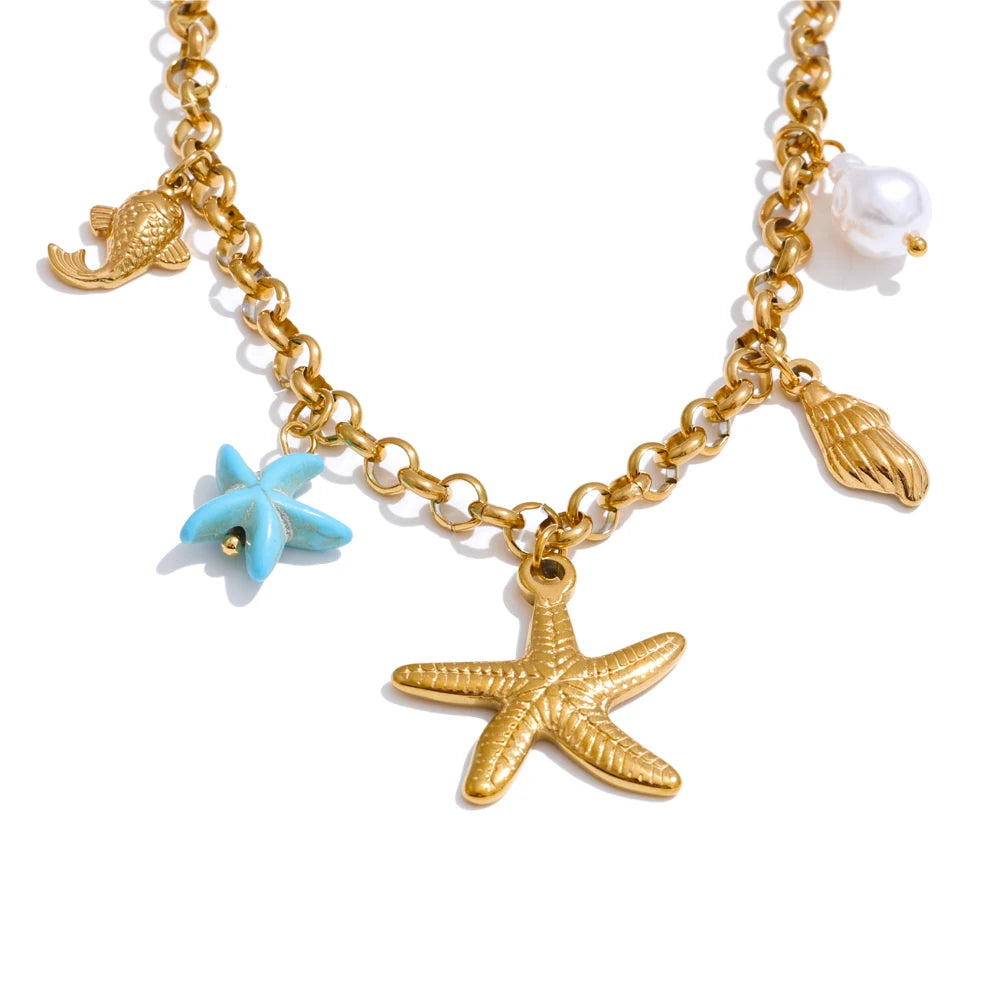 Ocean Treasure Charm Necklace