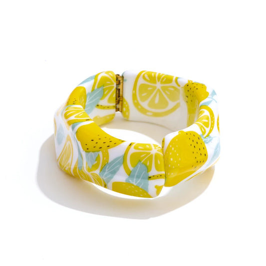 Lemon Resin Bracelet