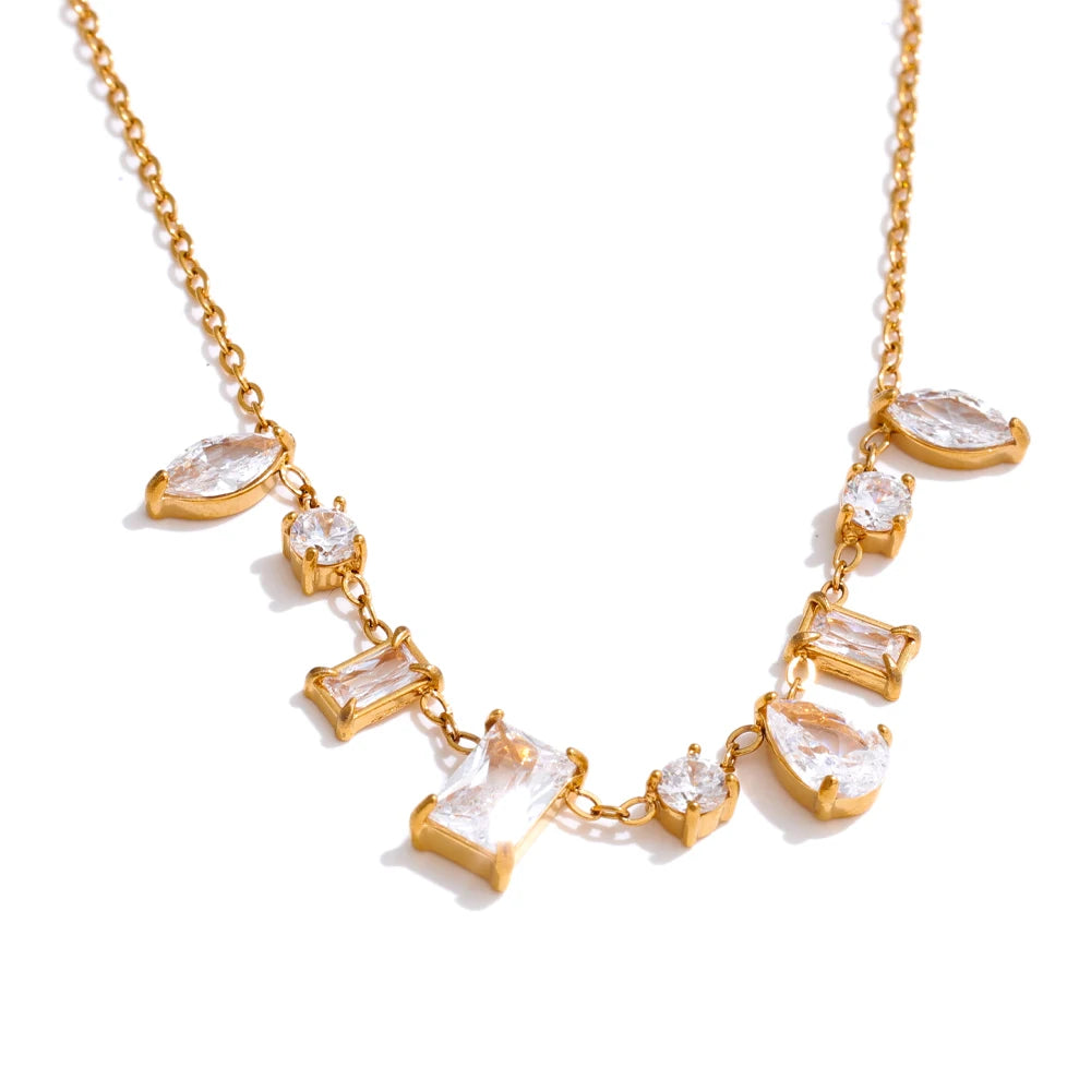 Rainbow Gemstone Necklace