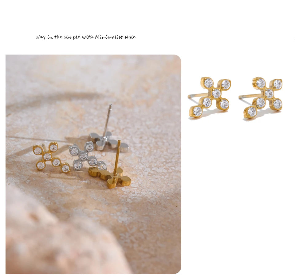 Divine Cross Studs