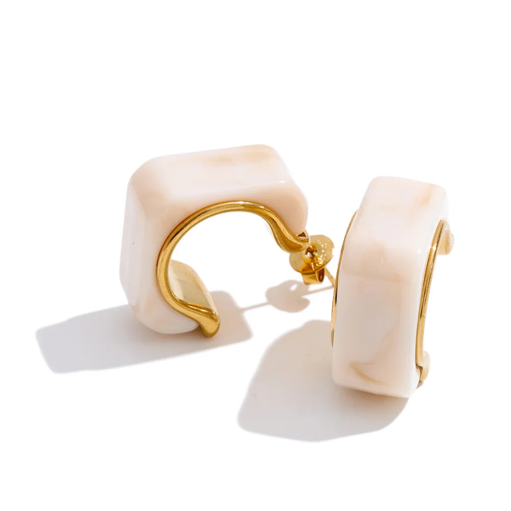 Fashionable Resin Hoops