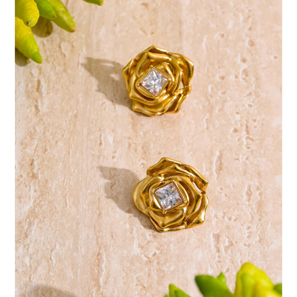 Rose Crystal Jewelry Set