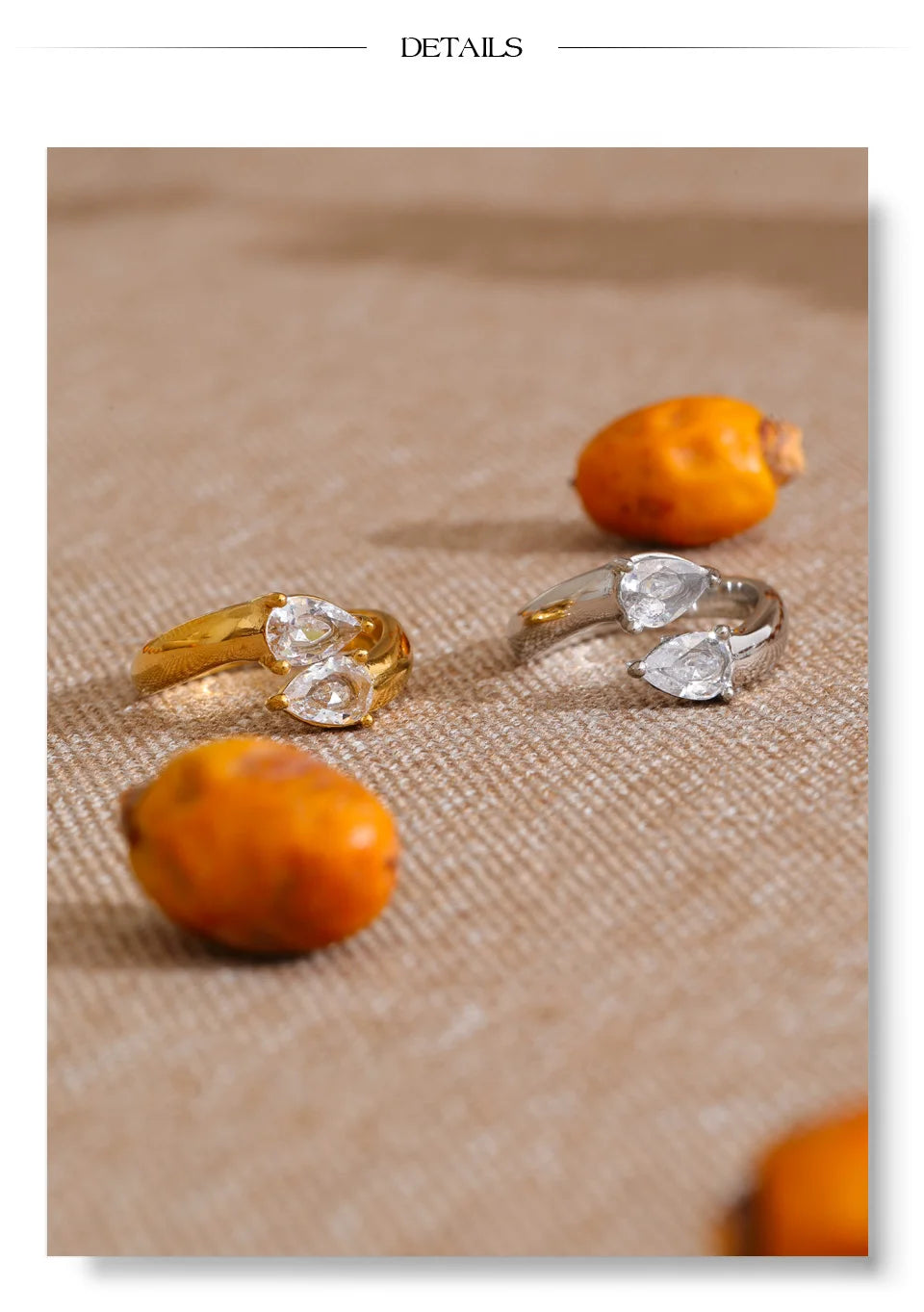 Double Crystal Ring