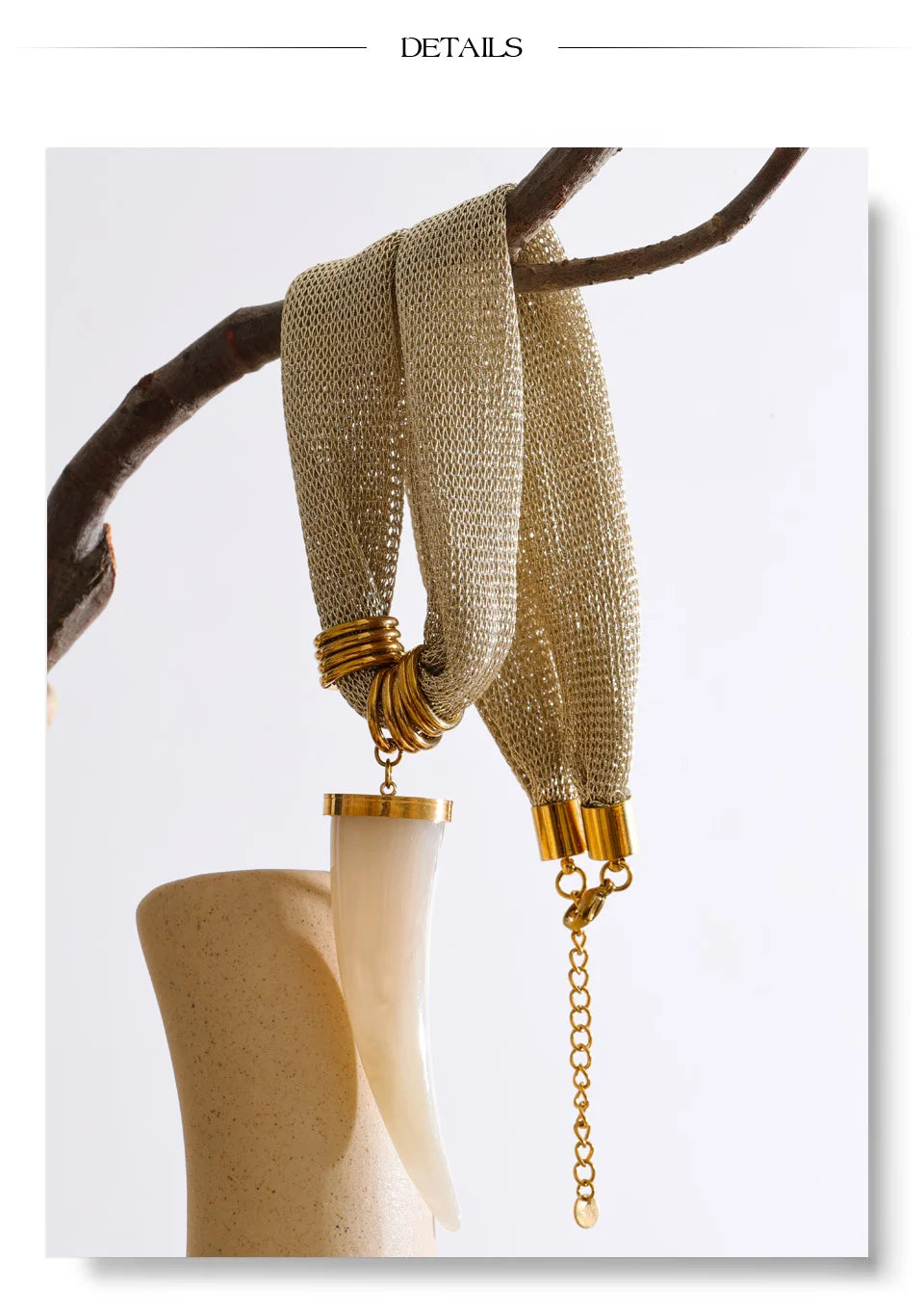 Ivory Horn Necklace