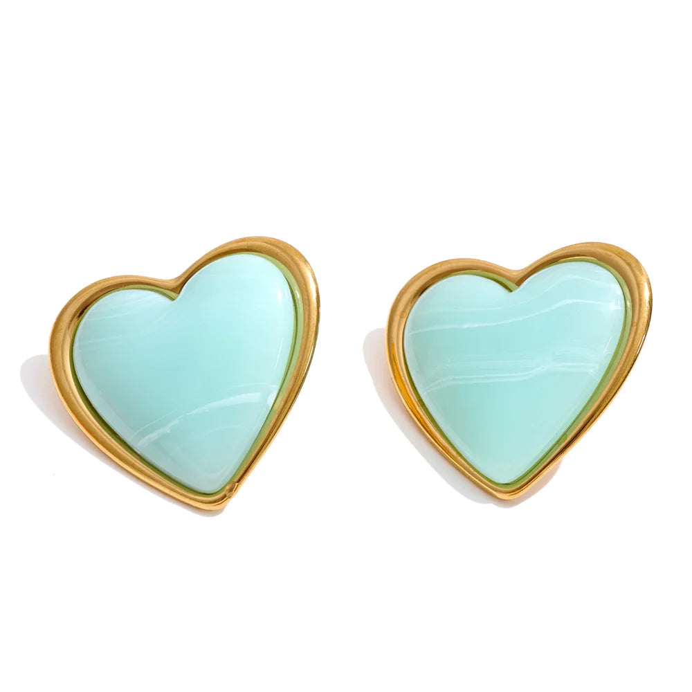 Heart Stud Earrings
