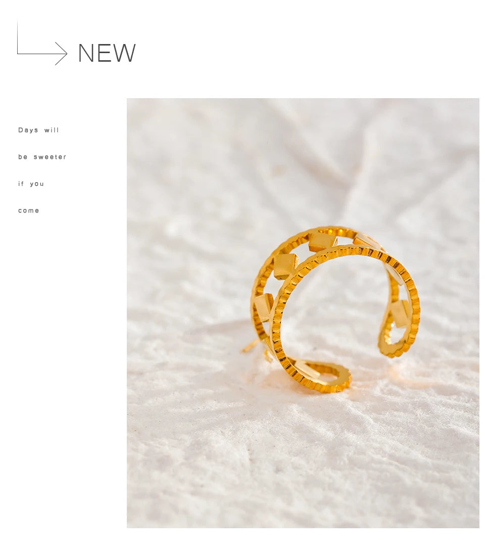Textured Gold Ring