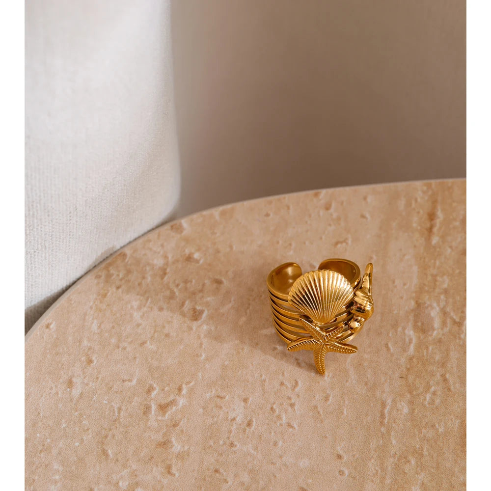 Starfish Statement Ring