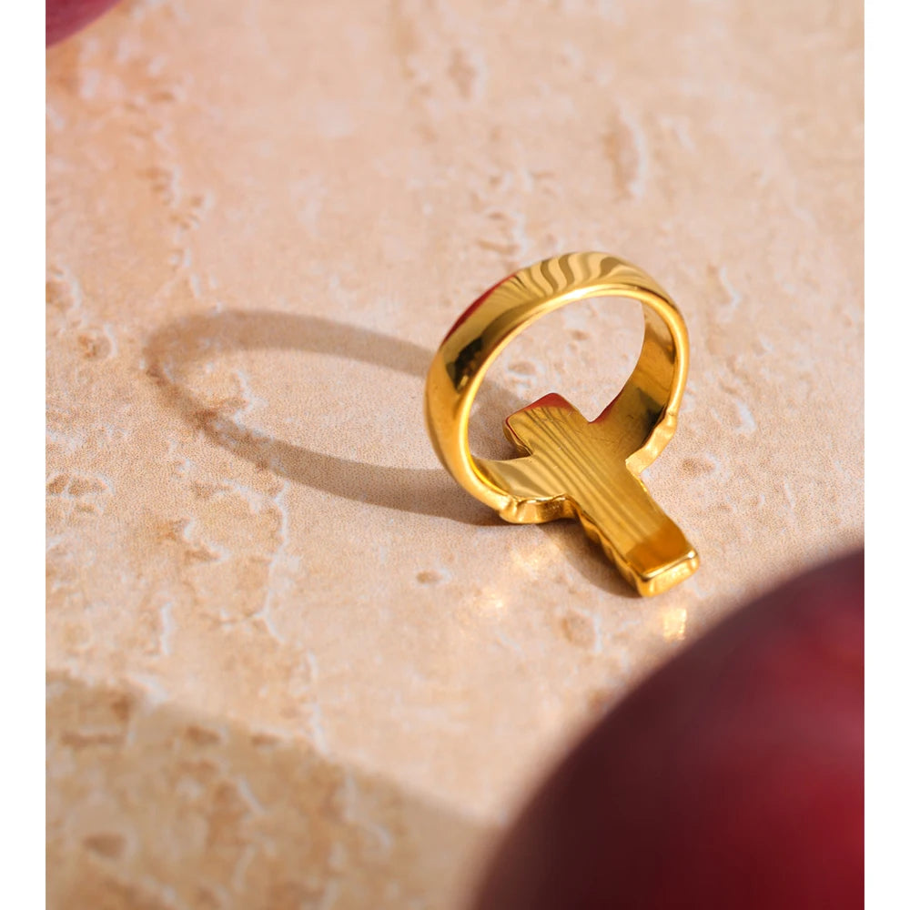 Pavé Cross Ring