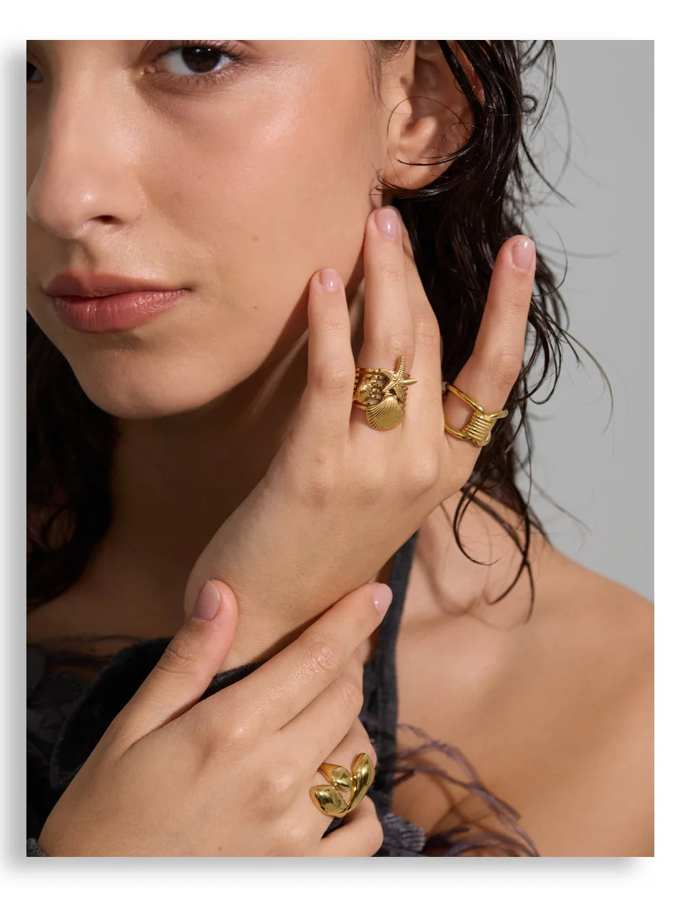 Starfish Statement Ring