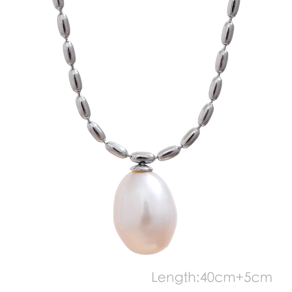 Radiant Freshwater Pearl Pendant Necklace