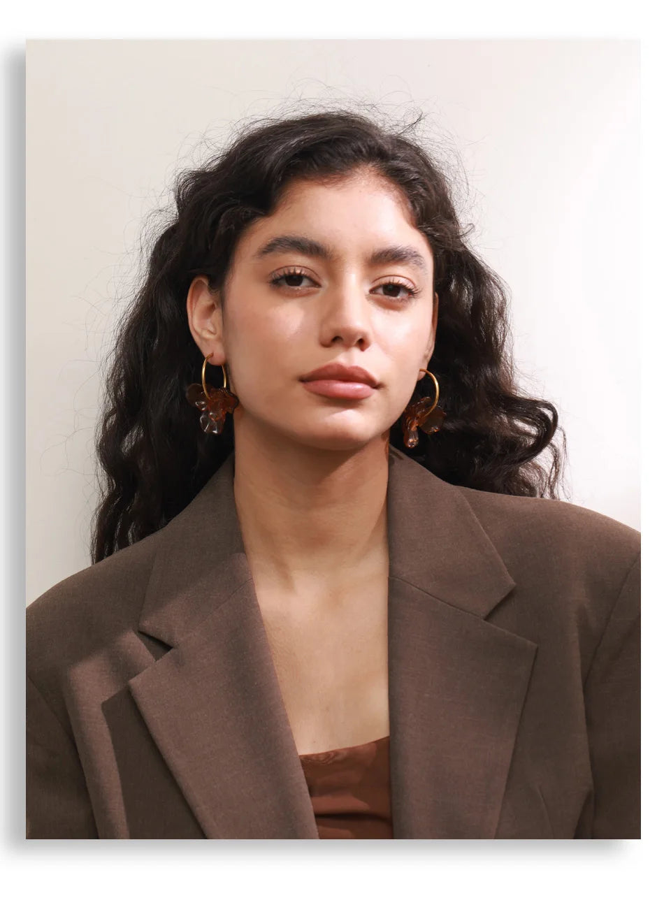 Amber Bloom Hoops