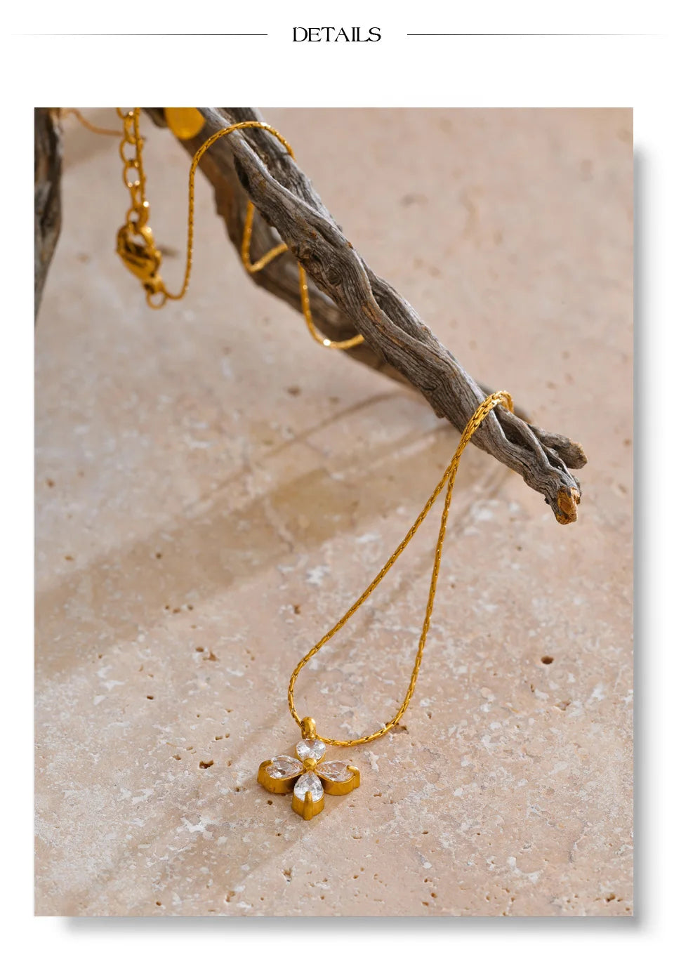 Lucky Clover Crystal Necklace