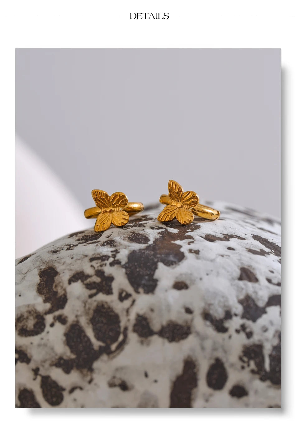 Butterfly Hoop Earrings