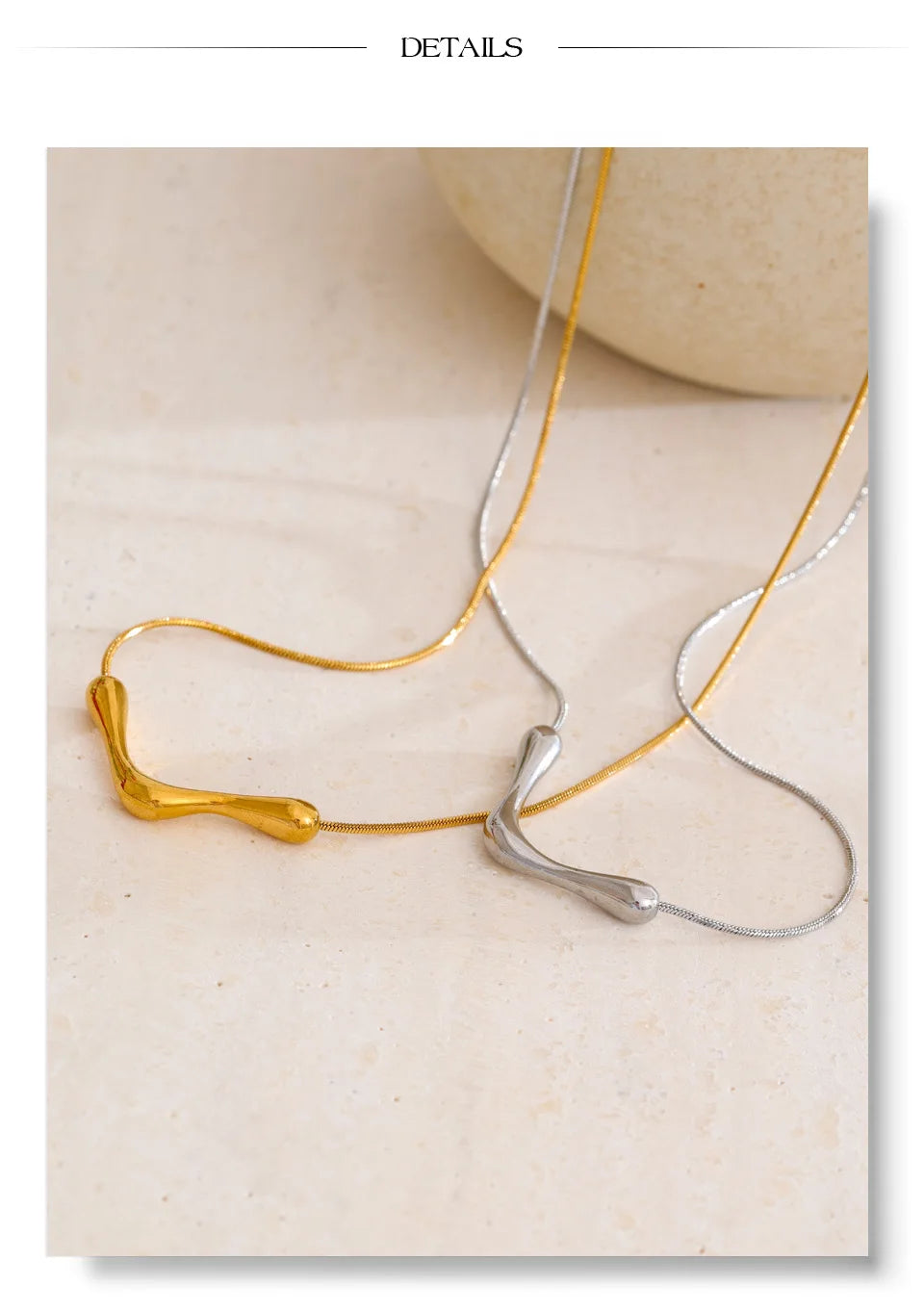 Sculpted Wave Necklace