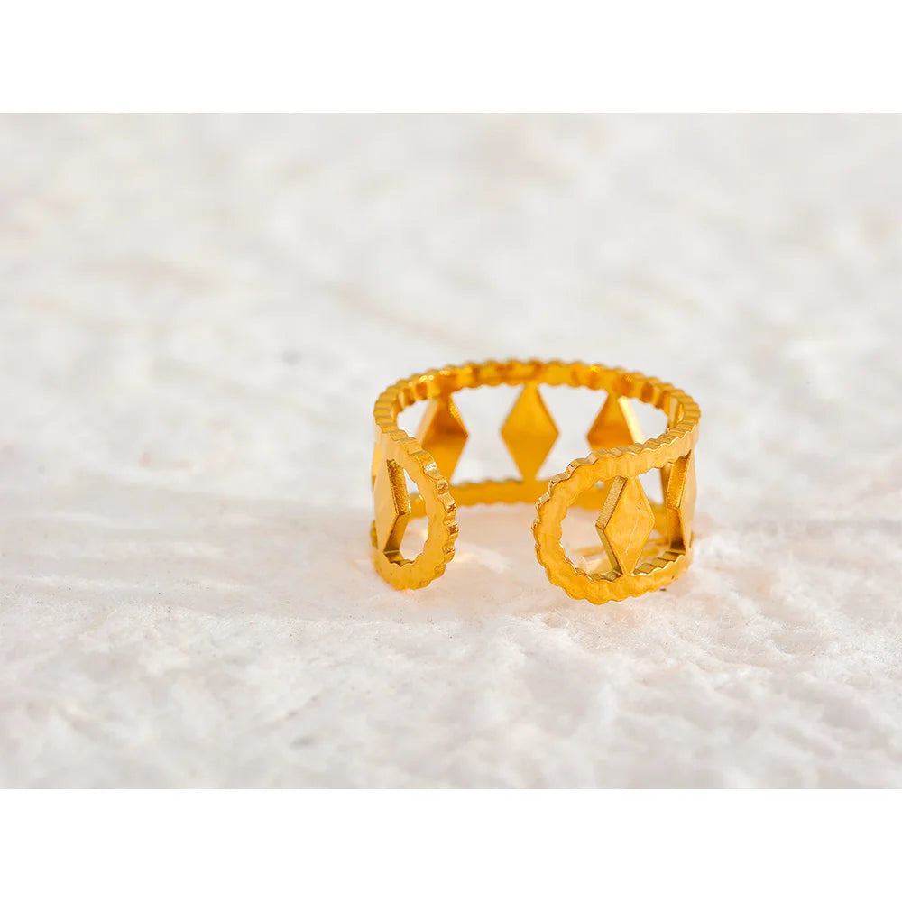 Textured Gold Ring