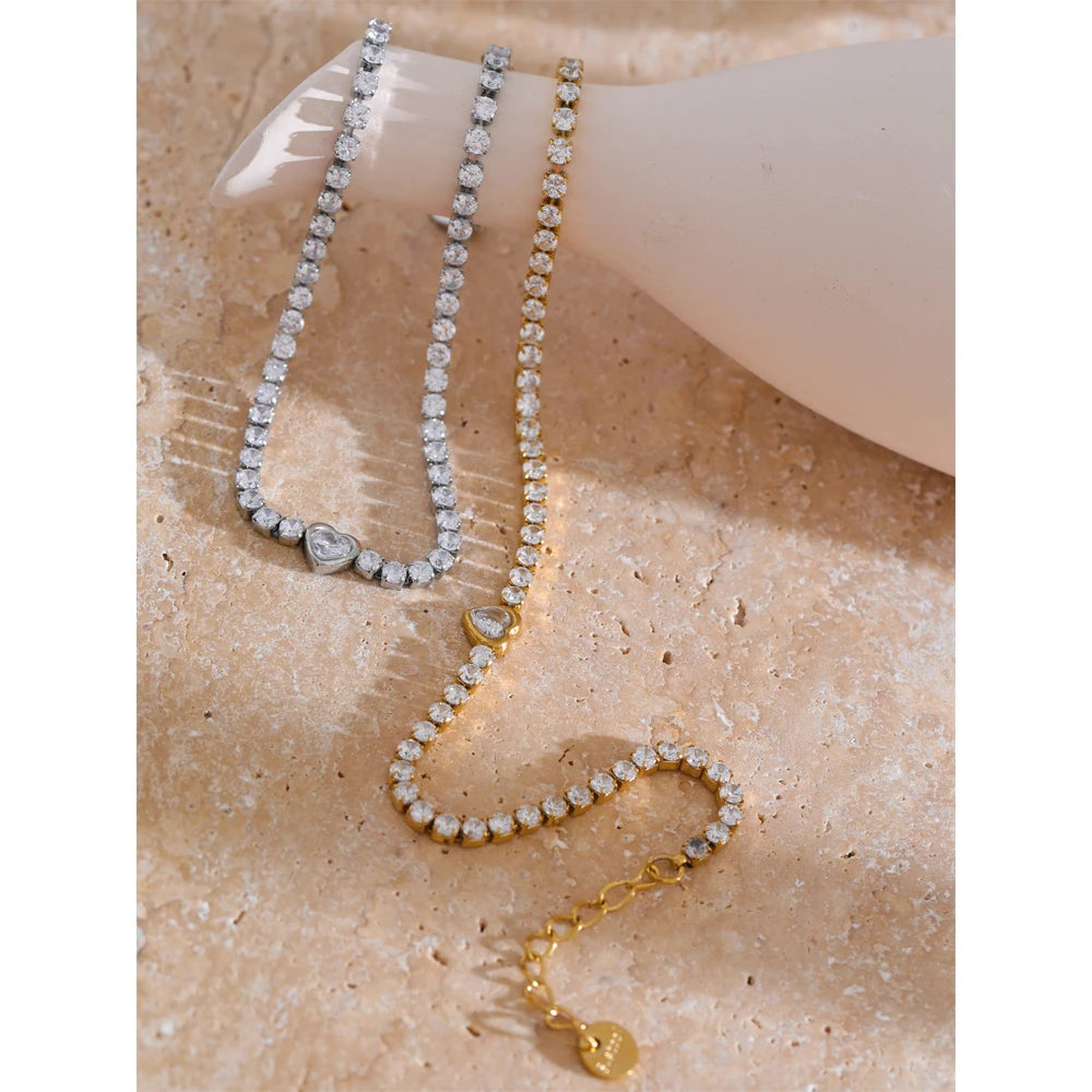 Crystal Heart Bracelet