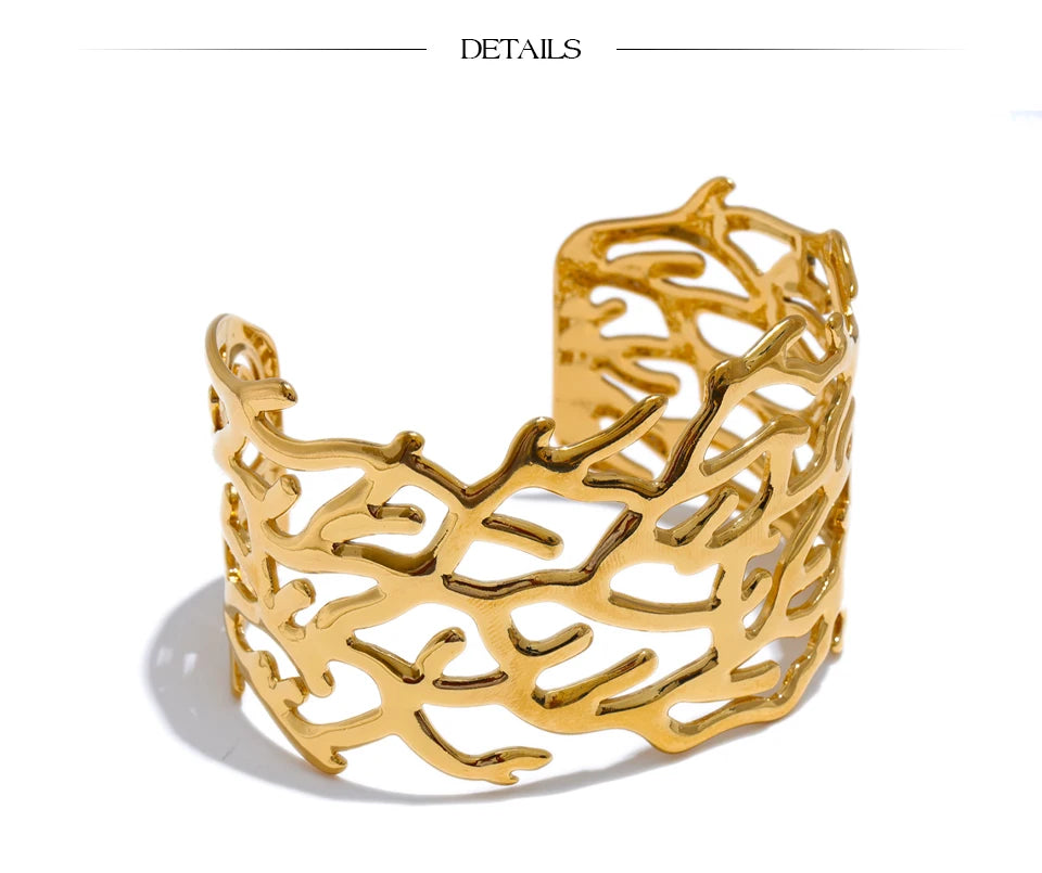 Golden Reef Cuff Bracelet