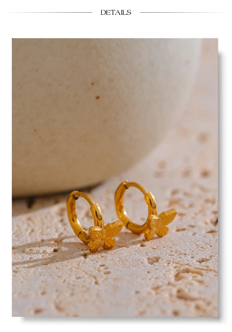 Butterfly Hoop Earrings