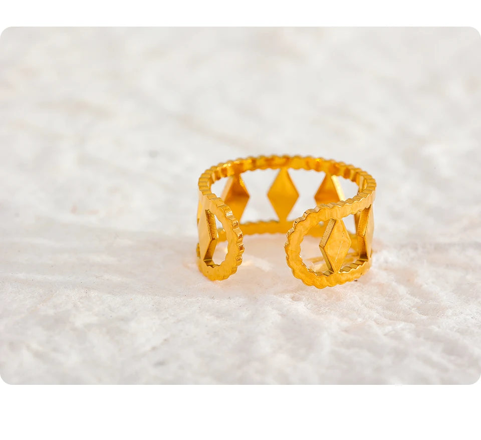 Textured Gold Ring
