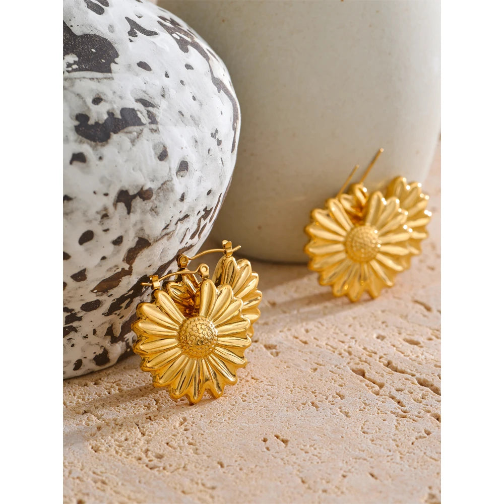 Flower Stainless Hoops