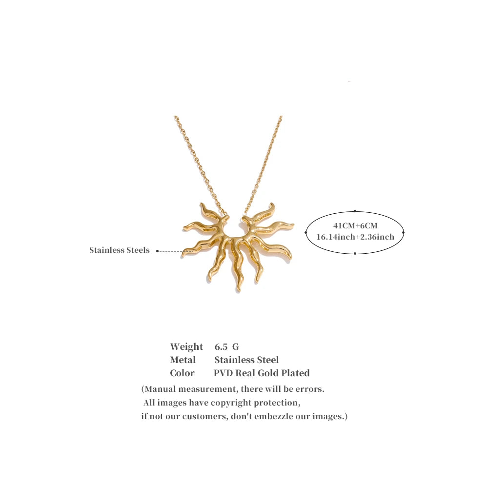 Sun Pendant Necklace