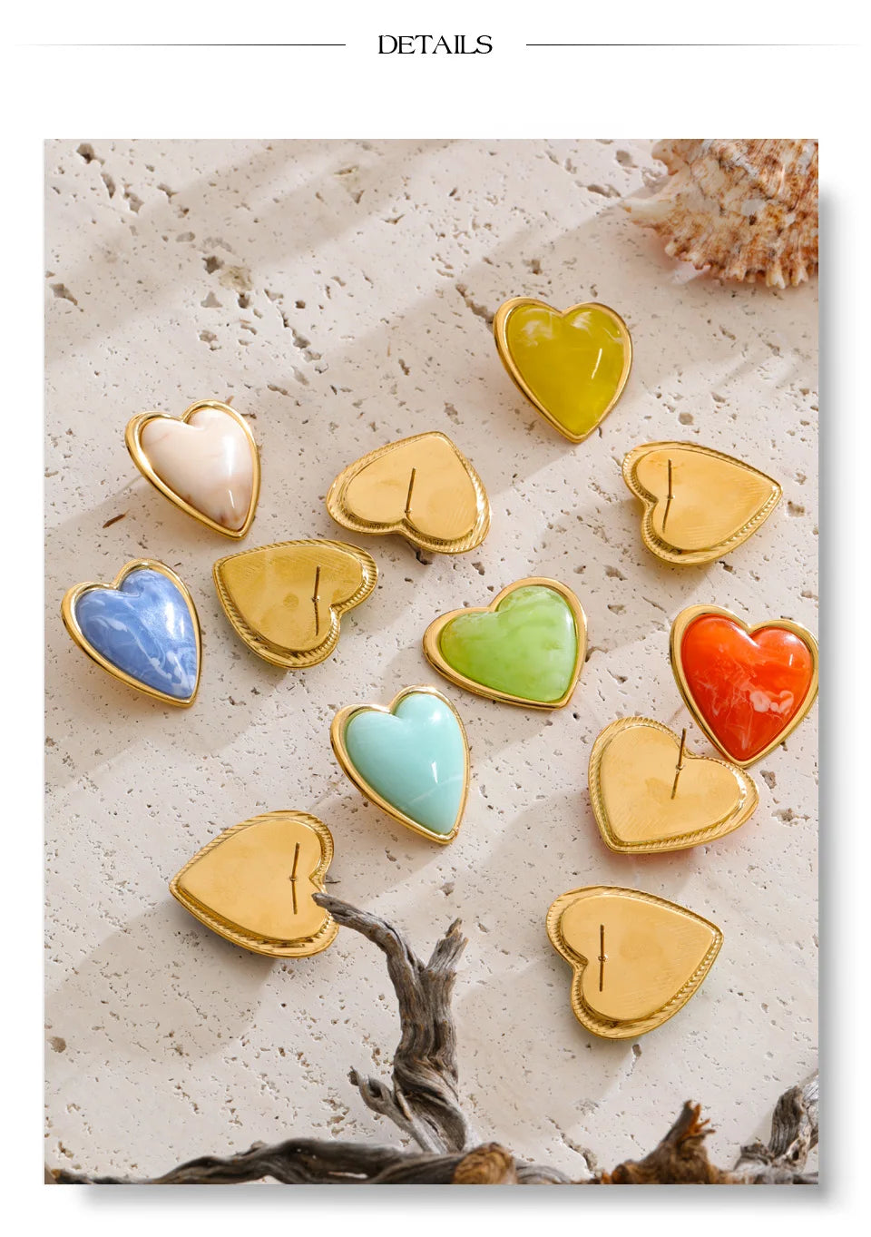 Heart Stud Earrings