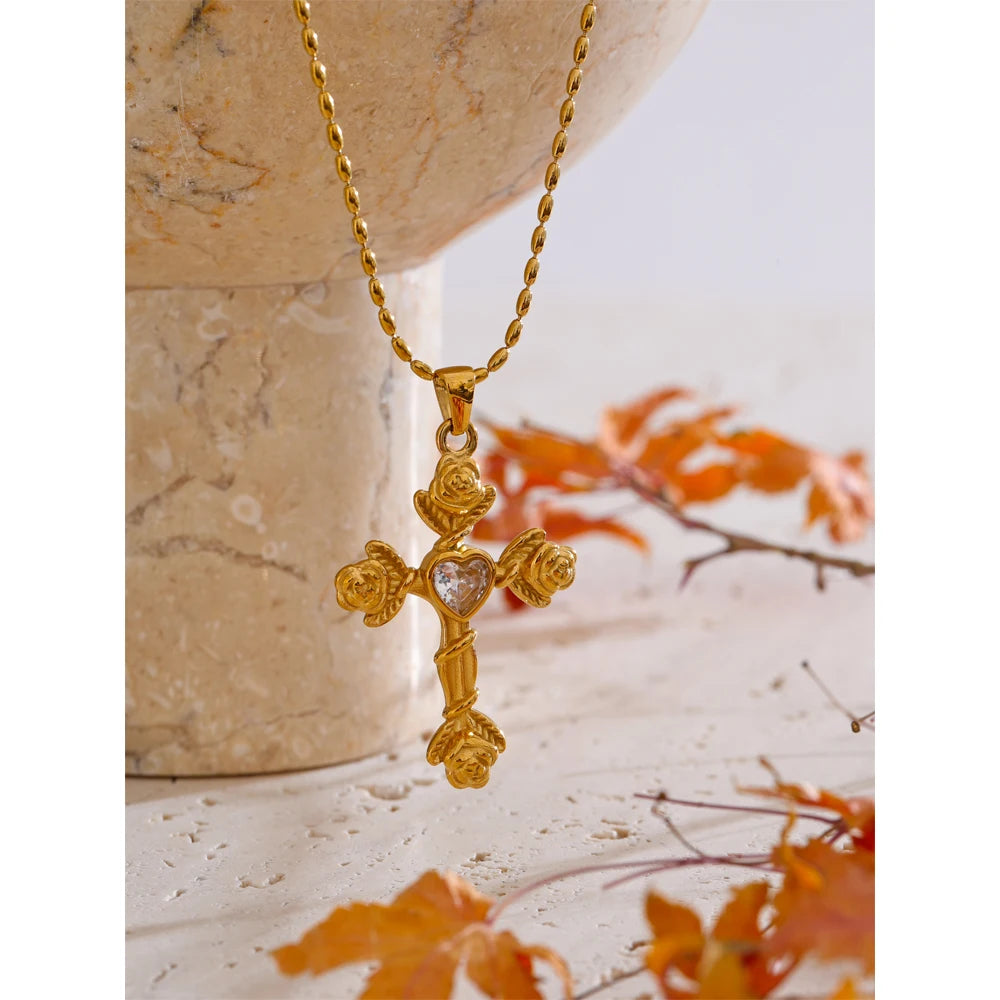 Royal Sacred Cross Necklace