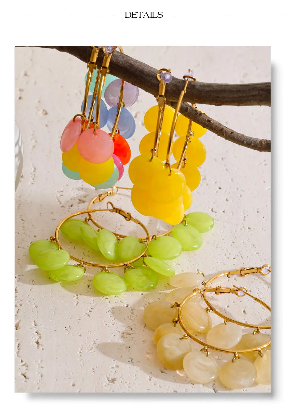 Confetti Hoop Earrings