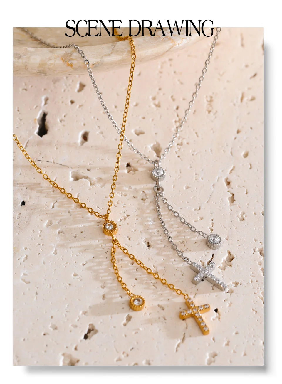 Crystal Classic Cross Pendant